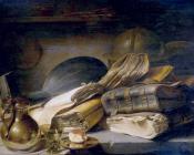 Still Life with Books - 扬·利文斯